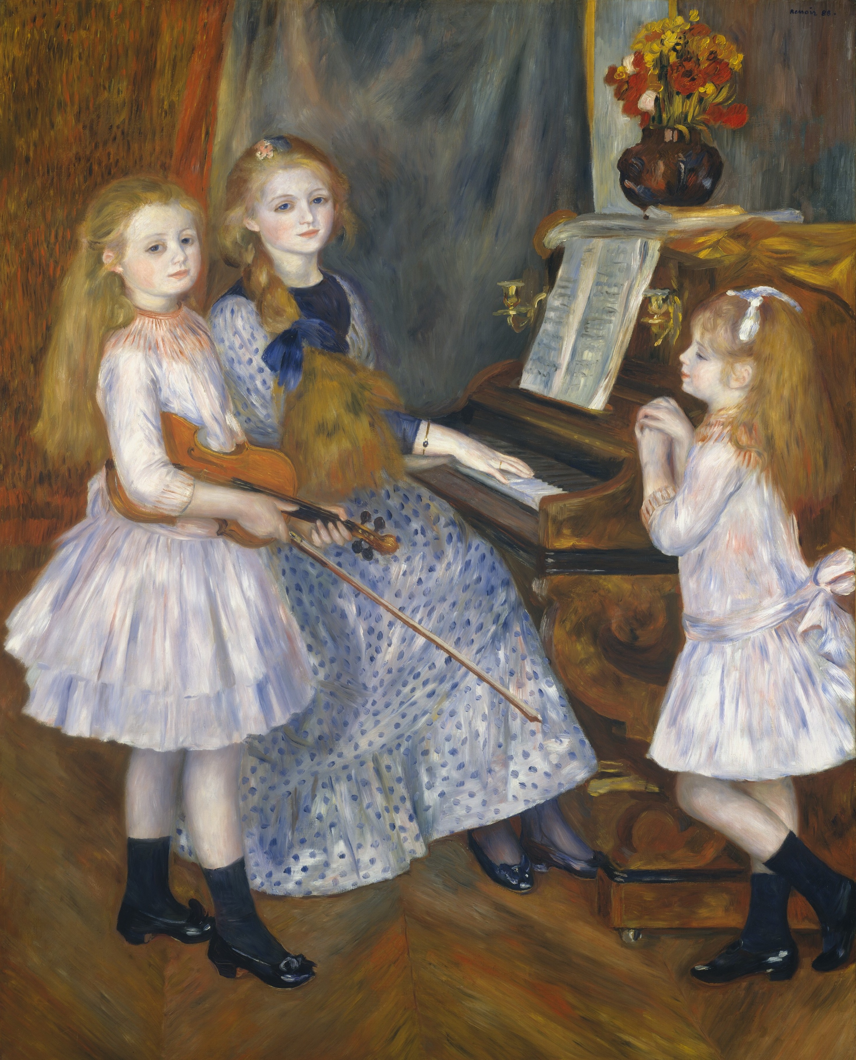 The Daughters of Catulle Mendès by Pierre Auguste Renoir, 1888