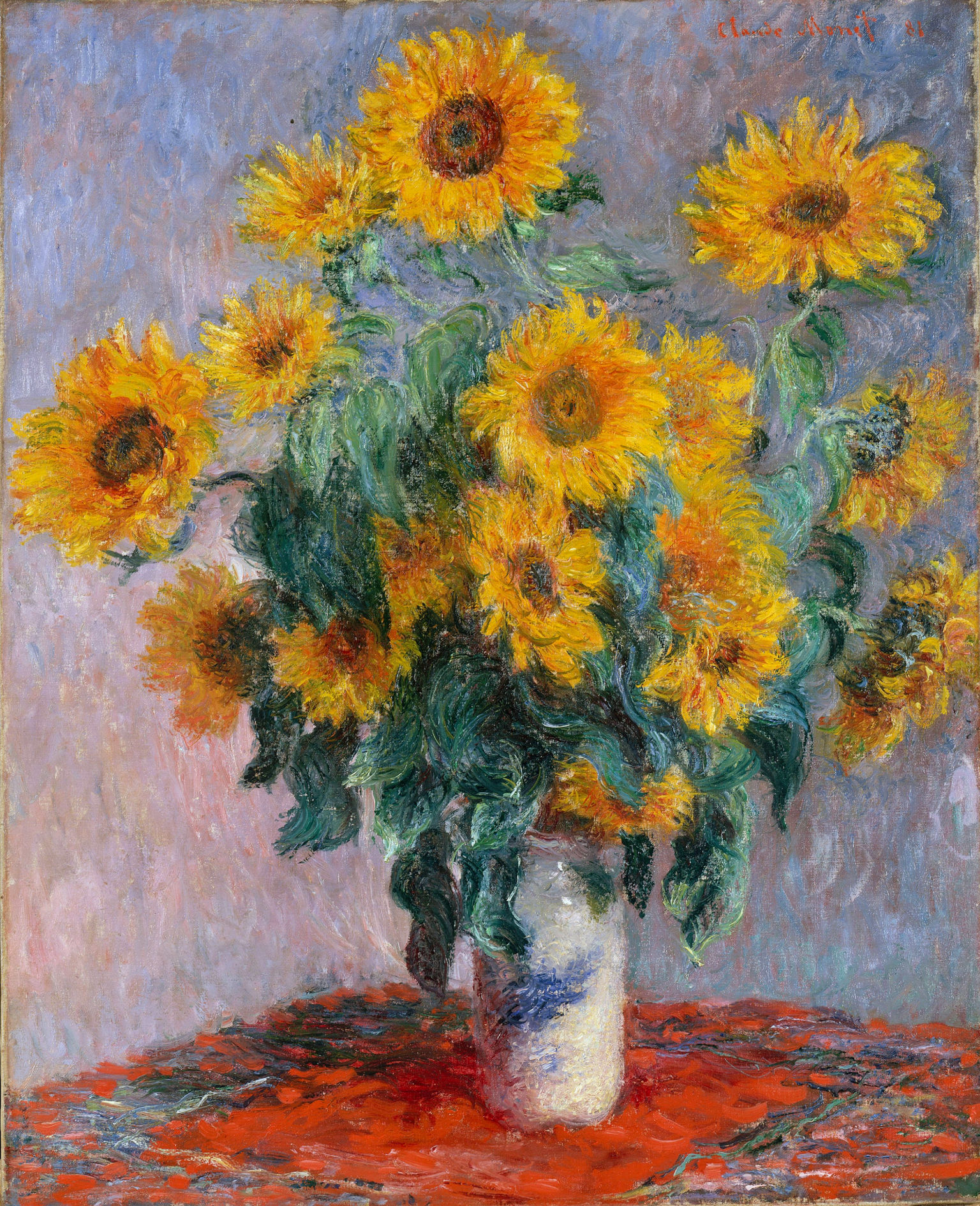 Bouquet of Sunflowers by Claude Monet