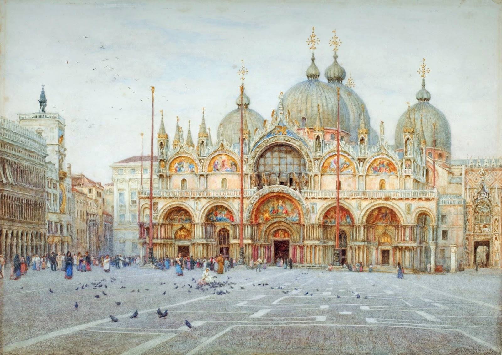 The Basilica San Marco, Venice, by Helen Allingham, Early 20th Century