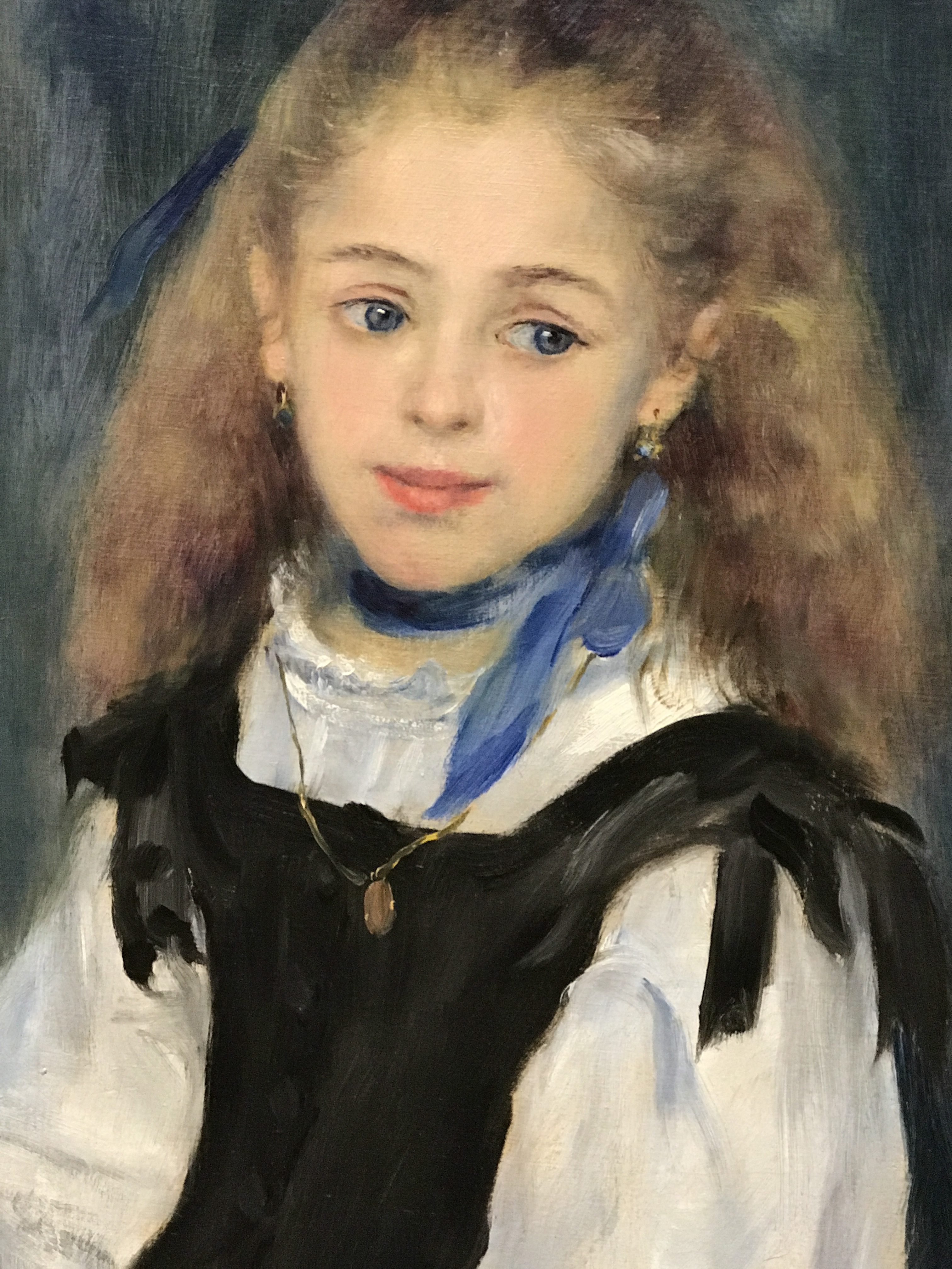 Portrait of Mademoiselle Adelphine Legrand by Pierre-Auguste Renoir, 1875, my photo 2017