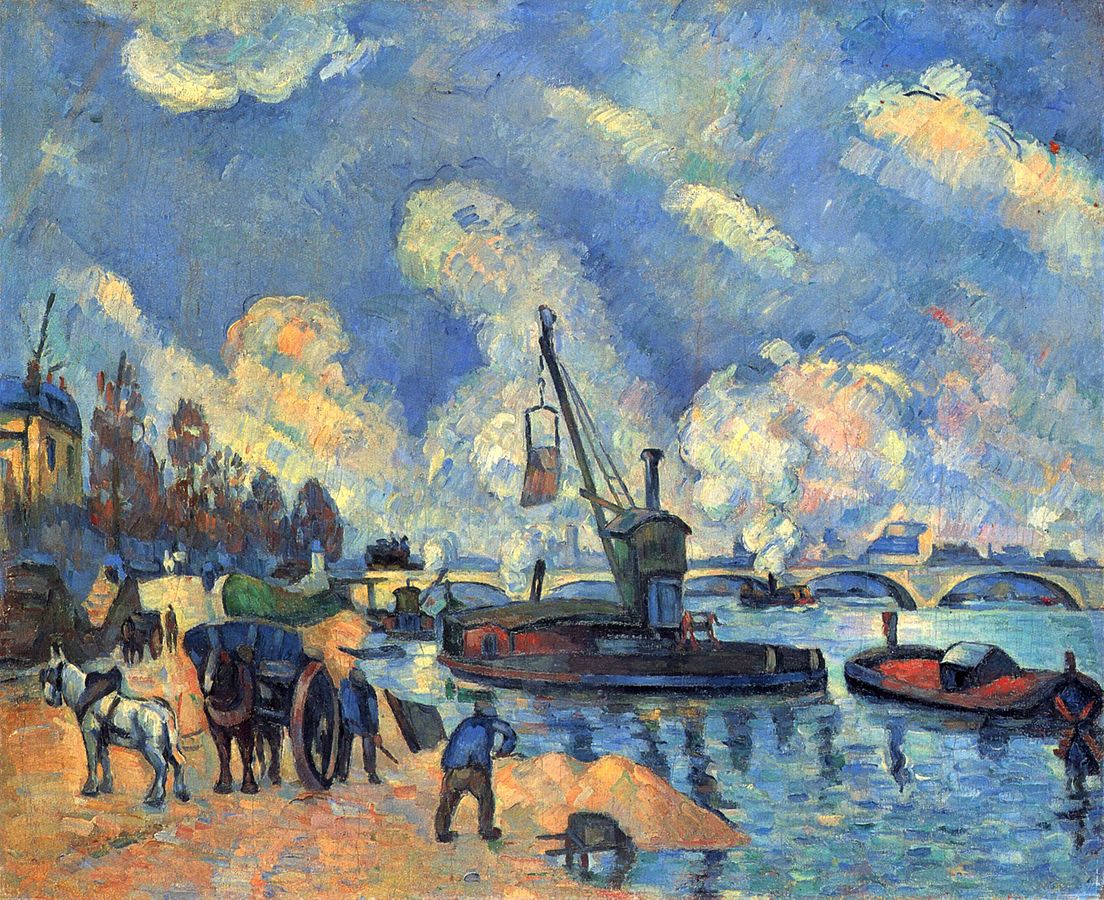 La Seine à Bercy, by Paul Cézanne, 1876-1878
