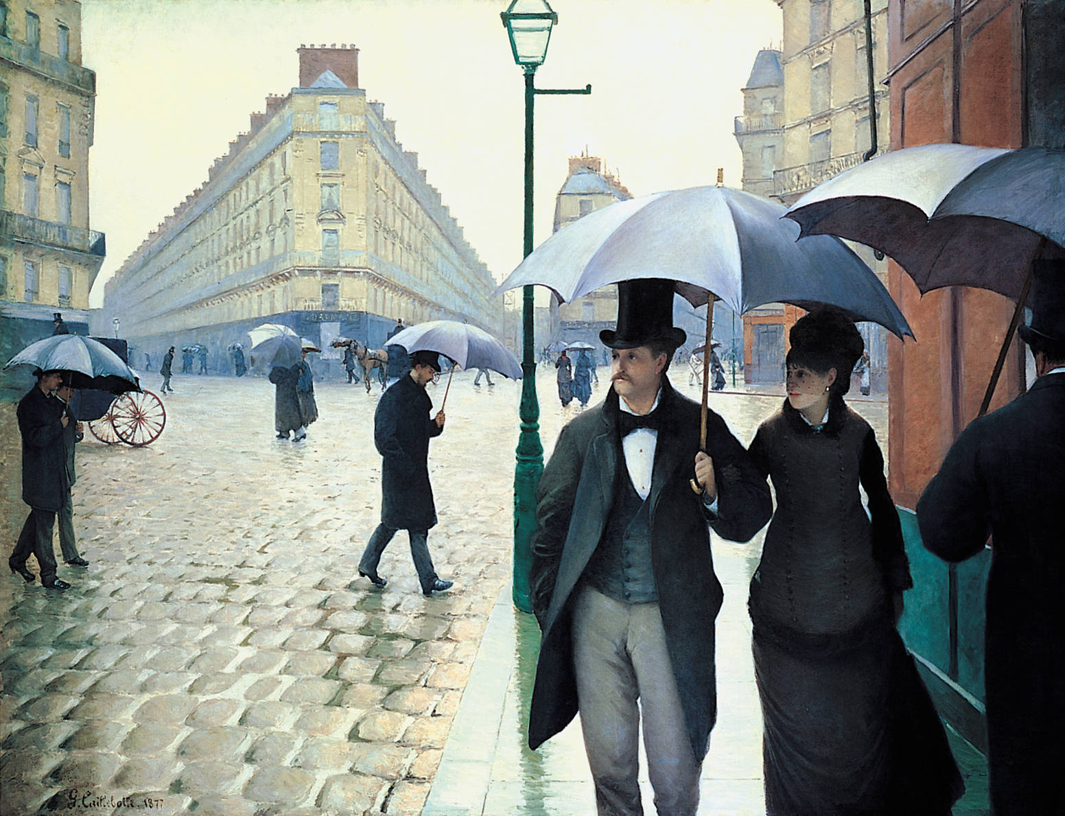 Paris Street, Rainy Day, by Gustave Caillebotte, 1877