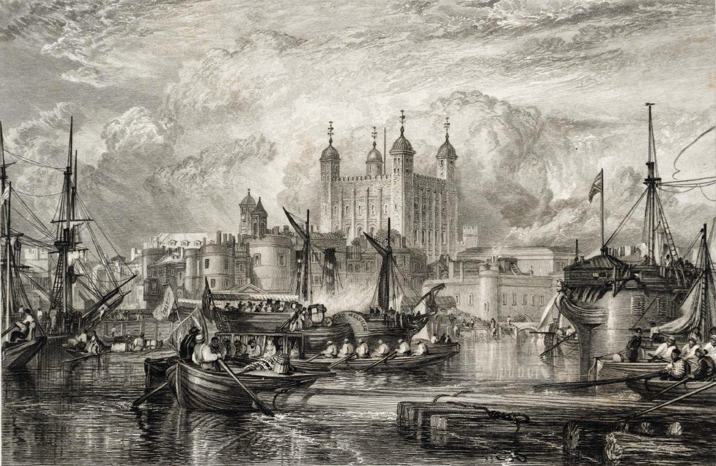 The Tower of London, engraved by W. Miller published 1831 Joseph Mallord William Turner 1775-1851 Transferred from the British Museum 1988