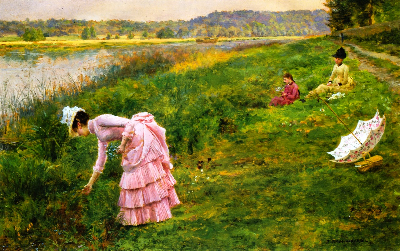 Picking Wildflowers, by Marie Francois Firmin-Girard
