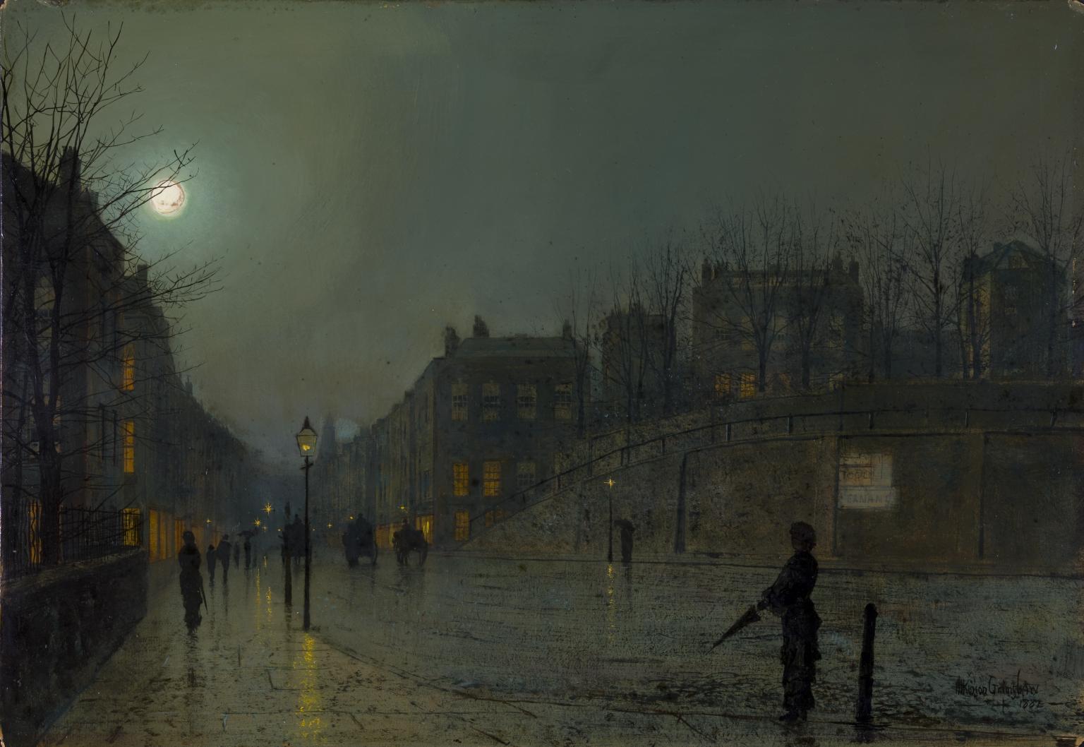 View of Heath Street by Night 1882 Atkinson Grimshaw 1836-1893 Purchased 1963 Tate http://www.tate.org.uk/art/work/T00626