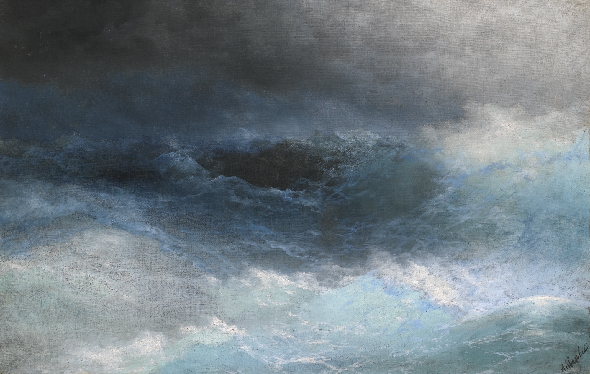 Stormy Sea by Ivan Konstantinovich Aivazovsky