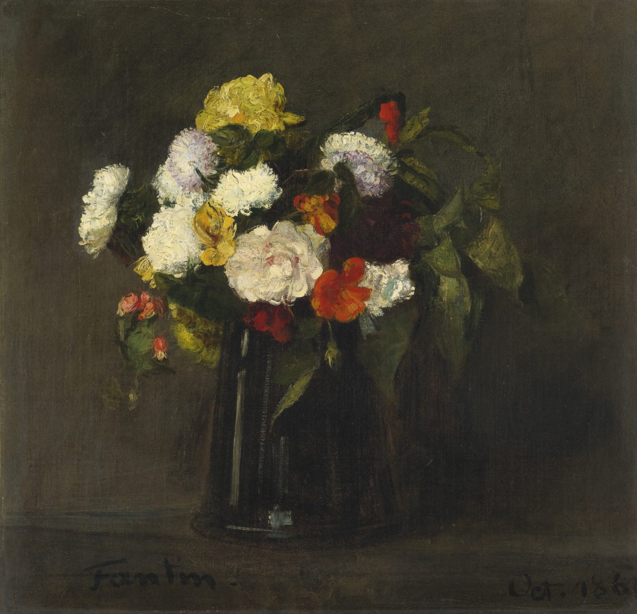 Flowers, by Henri Fantin-Latour, 1861