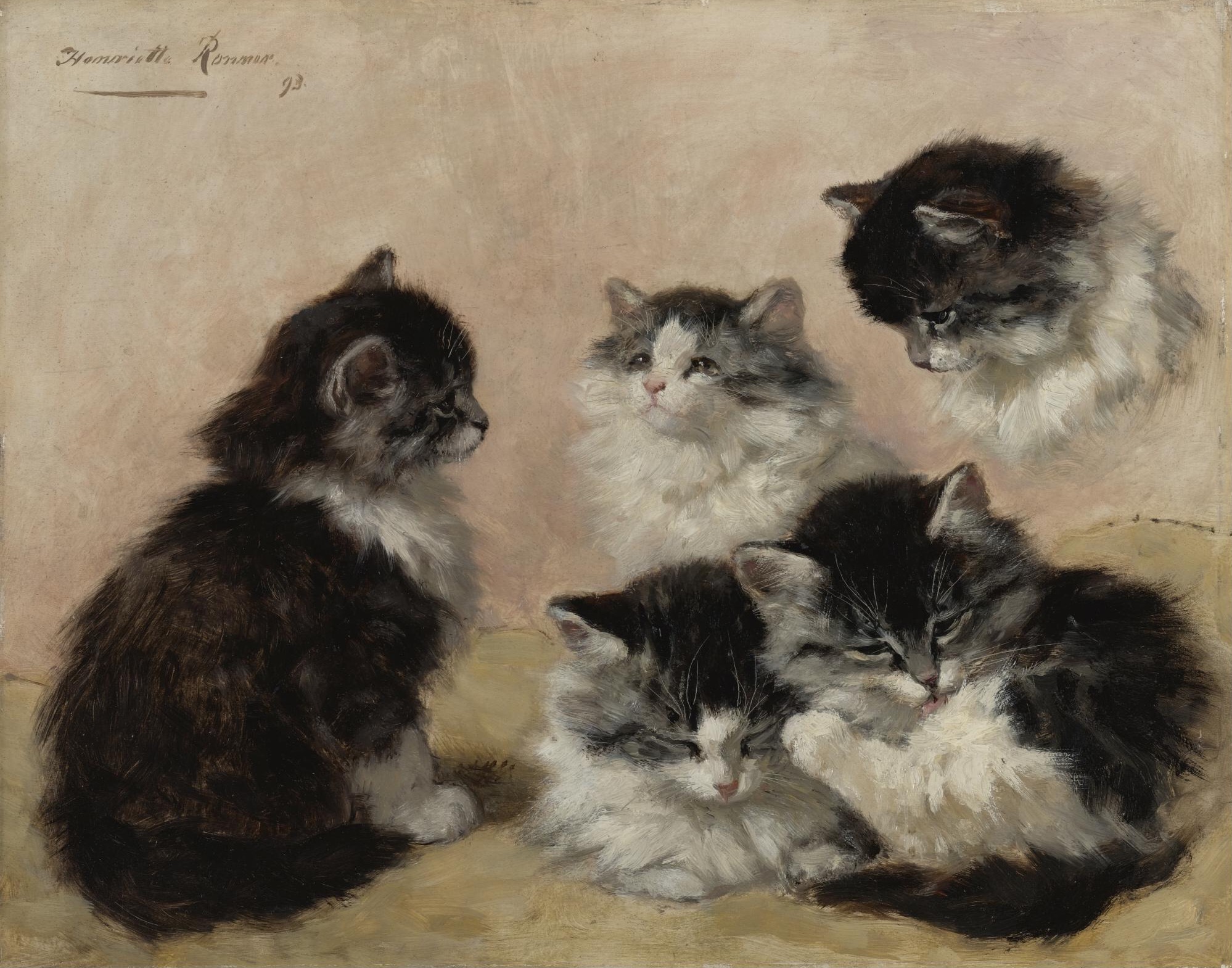 Kittens, by Henriëtte Ronner-Knip, 1893