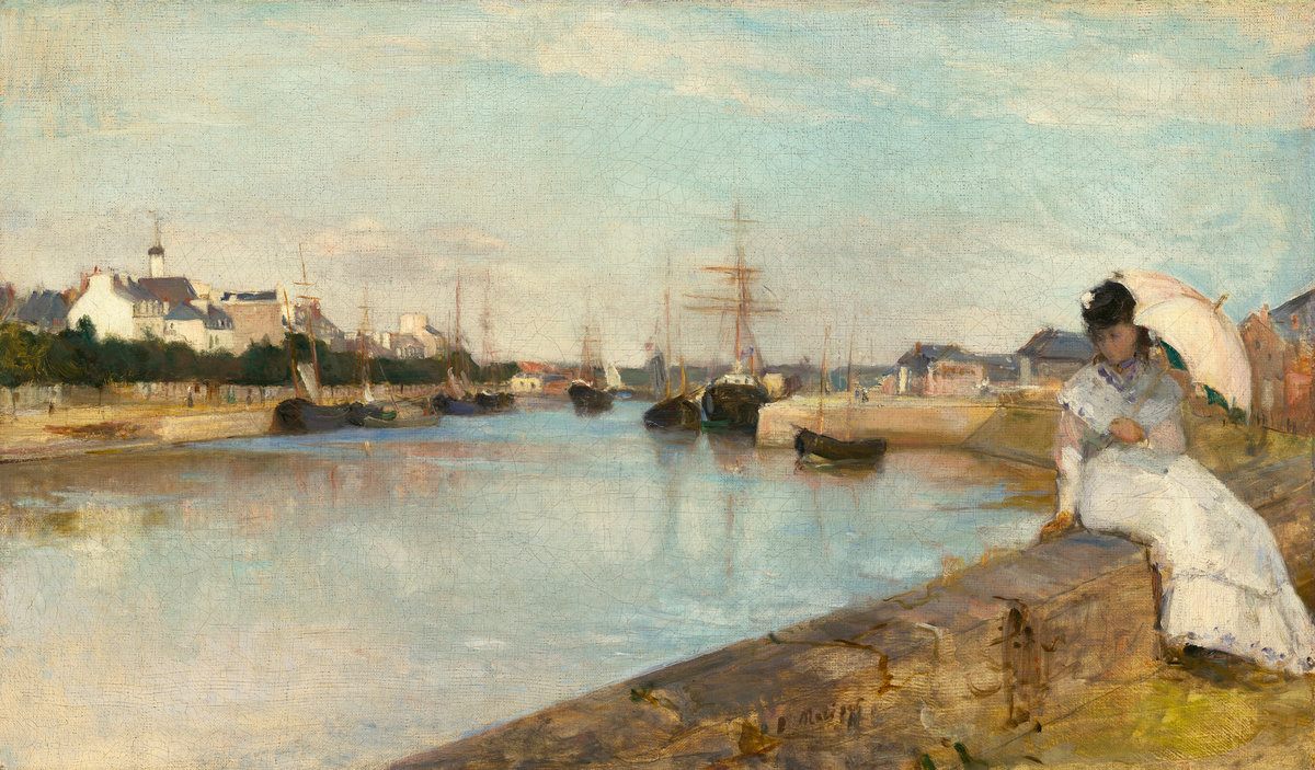 The Harbor at Lorient, by Berthe Morisot, 1869